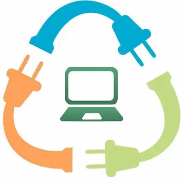 Símbolo oficial de reciclaje electrónico de TESLA RAEE
